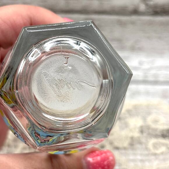 Day of the Dead Glass Crisa Glassware Dona Maria Mole Jar Tumbler Vintage - Picture 4 of 4